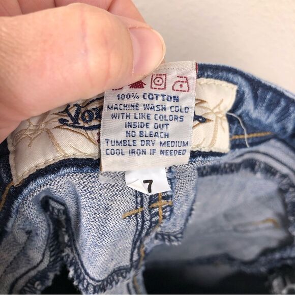 Vintage Y2K Von Dutch Low Rise Skinny Jeans Metallic Back Pocket Size 32/M - Picture 5 of 8